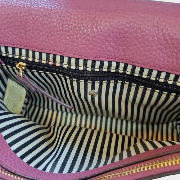 Kate Spade designer Oakwood Street Corin Purple Pebbled Leather Crossbody Bag - Picture 12 of 12